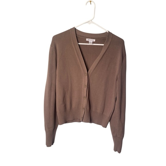 Athleta Sweaters - Athleta Women's Taupe Sweater Button Down Cardigan Long Sleeve Size Medium